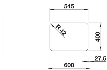 BLANCO SOLIS 340/180-U Spoelbak RVS 526129