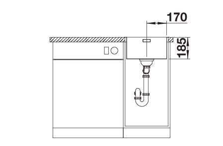 BLANCO SOLIS 340-IF Spoelbak RVS 526116