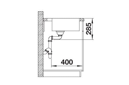 BLANCO SOLIS 400-IF/A Spoelbak RVS 526119