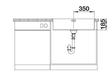 BLANCO SOLIS 700-IF Spoelbak RVS 526126