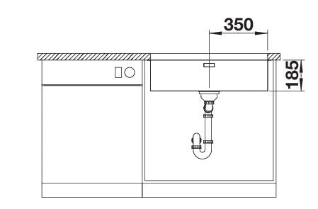 BLANCO SOLIS 700-U Spoelbak RVS 526125