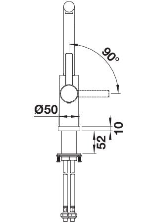 BLANCO LANORA-S-F keukenkraan edelstaal RVS geborsteld 526180