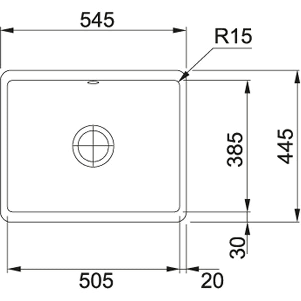 Franke KBK 110.50 Spoelbakken Pearlgrey mat 1260380349