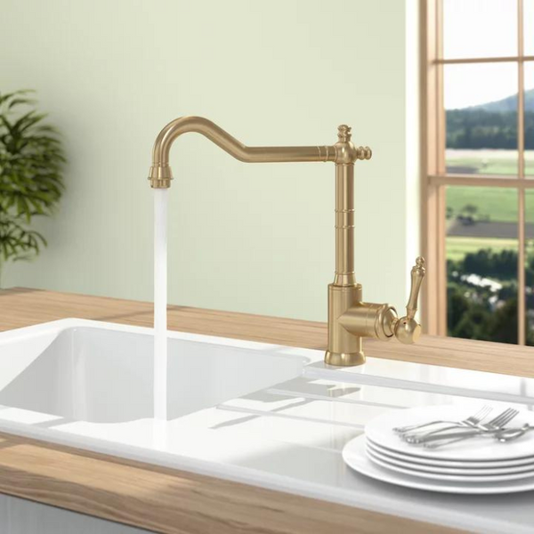 Villeroy & Boch Avia 2.0 Gold Nostalgisch keukenkraan Goud