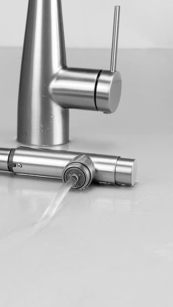 Deante ERIDAN F75M Keukenkraan met Uittrekbare Uitloop & Aansluiting voor Waterfilter – Zwart