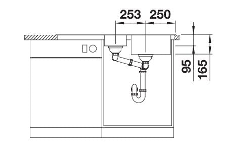 BLANCO LIVIT II 6 S spoelbak RVS 526624