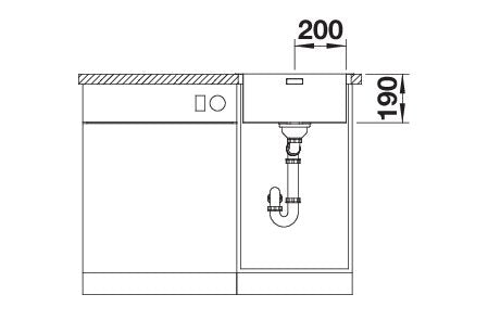 BLANCO CLARON 400-IF/A Spoelbak RVS 521632