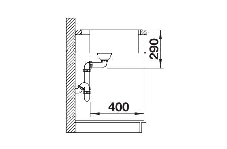 BLANCO CLARON 400-IF/A Spoelbak RVS 521632