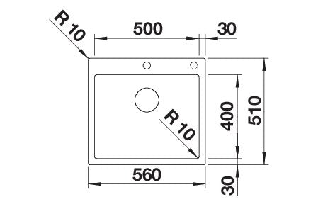 BLANCO CLARON 500-IF/A Spoelbak RVS 521633