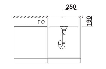 BLANCO CLARON 500-IF/A Spoelbak RVS 521633