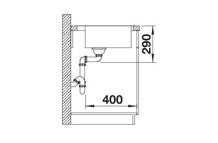 BLANCO CLARON 500-IF/A Spoelbak RVS 521633