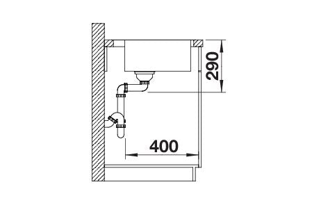 BLANCO CLARON 700-IF/A Spoelbak RVS 521634