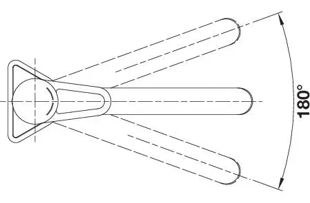 BLANCOWEGA II keukenkraan messing chroom 526403