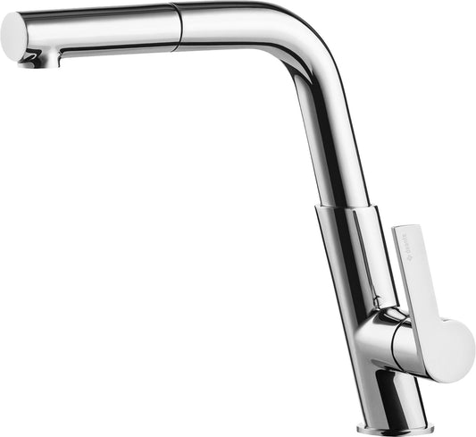 Ibergrif M22137 Pull-Out Kitchen Faucet, Kitchen Faucet With 360° Rotatable, For Kitchen Sink, Stainless Steel Ibergrif M22137 Pull-Out Kitchen Faucet, Kitchen Faucet With 360° Rotatable, For Kitchen Sink, Stainless Steel