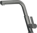 Deante Silia Keukenkraan Gun metal, met uittrekbare uitloop