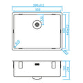 CARESSI CAPP55R10 spoelbak RVS
