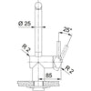 Franke Atlas Neo Keukenkraan Black steel 1150550427