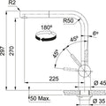 Franke Atlas Neo Keukenkraan RVS 1150521438