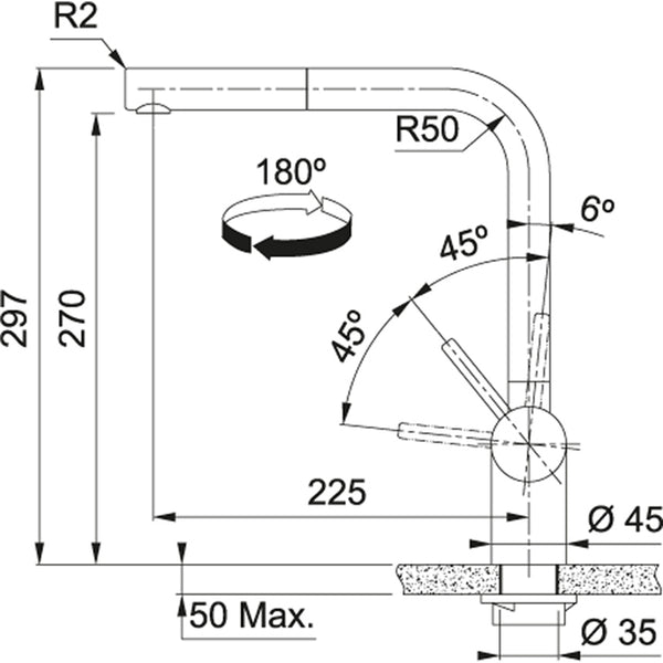 Franke Atlas Neo Keukenkraan RVS 1150521438