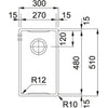 Franke BWX 210.27 Spoelbakken RVS 1270579849