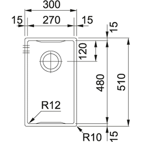 Franke BWX 210.27 Spoelbakken RVS 1270579849