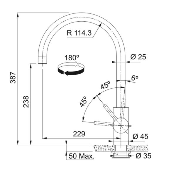 Franke Eos Neo Keukenkranen Antraciet 1150628253