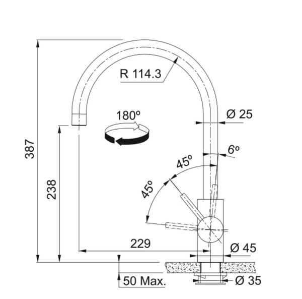 Franke Eos Neo Keukenkranen Copper 1150628251