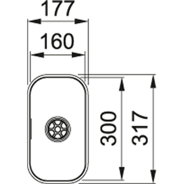 Franke LAX 110.16 Spoelbakken RVS 1120157551