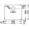 Franke LAX 110.45 Spoelbakken RVS 1220157545