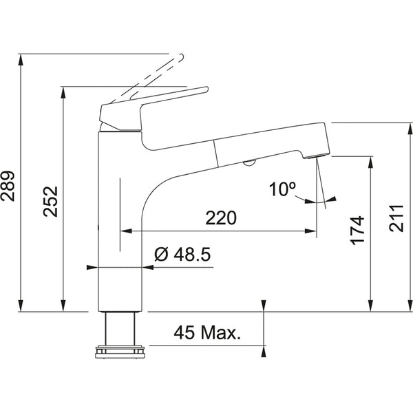 Franke Lift Keukenkranen Chroom 1150621668