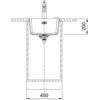 Franke MRG 210/110-37 Spoelbak Mat Zwart 1350667709