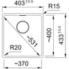 Franke Maris MRG 110-37 Polar White