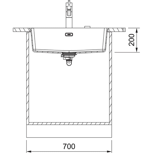 Franke MRG 210/110-62 Spoelbak Mat zwart 1350667707