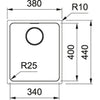 Franke Mythos MYX 110-34 Spoelbak RVS 1220638197