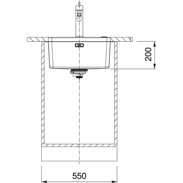 Franke Mythos MYX 110-45 Spoelbak RVS 1220638198