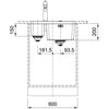 Franke Mythos MYX 160-34-16 BL Spoelbak RVS 1220638273