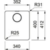 Franke Mythos MYX 210-34 Spoelbak RVS 1270638274