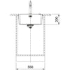 Franke Mythos MYX 210-45 127.0638.275 RVS Spoelbak