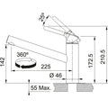 Franke Orbit Keukenkranen Chroom 1150623054