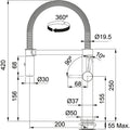 Franke Pescara Keukenkraan RVS 1150472960