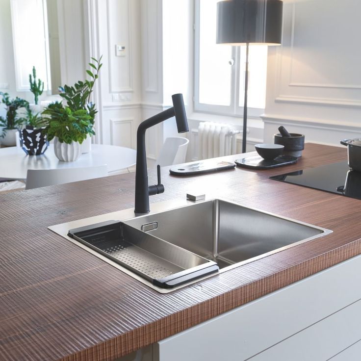 Aqualine dubbele spoelbak 81x46x18cm met kraangat RVS Aqualine dubbele spoelbak 81x46x18cm met kraangat RVS