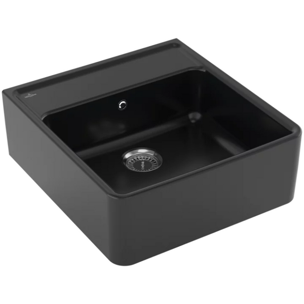 Villeroy & Boch Enkele Spoelbak Keramisch Pure Black