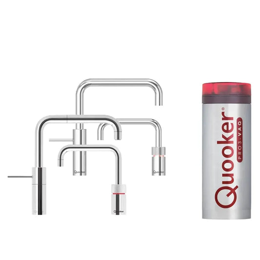 Quooker PRO3 Nordic Square Twintaps