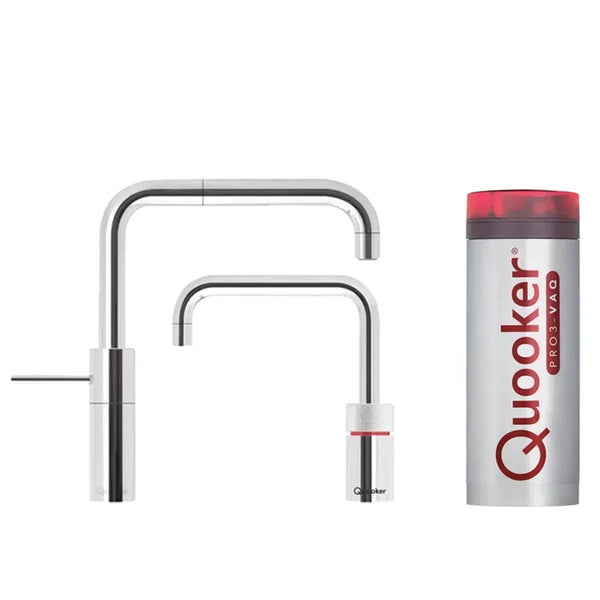 Quooker PRO3 Nordic Square Twintaps