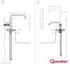 Quooker COMBI+ Nordic Square Twintaps