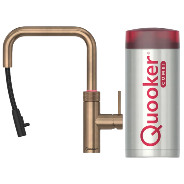 Quooker Flex Square Messing patina COMBI+