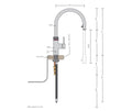 Quooker Flex met COMBI+ boiler & CUBE reservoir 5-in-1 kraan RVS 3
