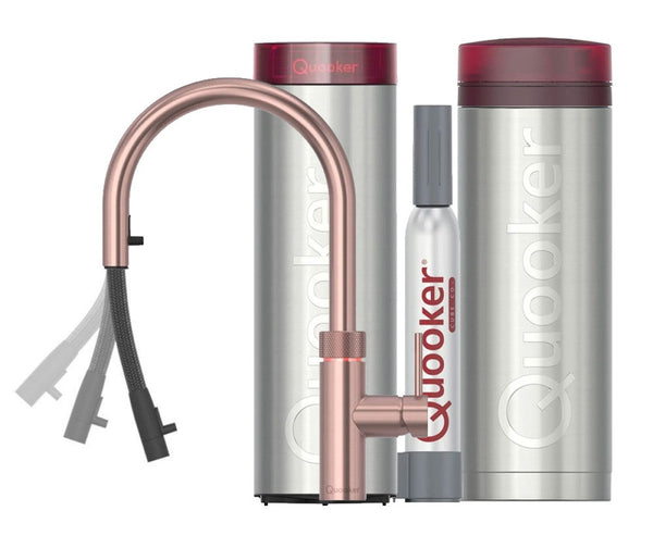 Quooker Flex met PRO3 boiler & CUBE reservoir 5-in-1 kraan Rose Copper 0