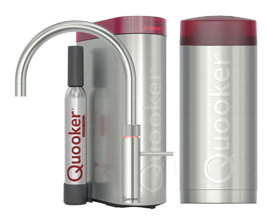 Quooker Fusion Round met COMBI+ boiler & CUBE reservoir 5-in-1 kraan RVS 0
