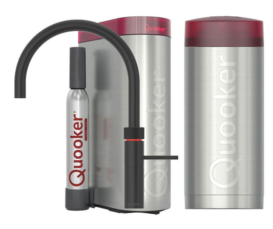 Quooker Fusion Round met COMBI+ boiler & CUBE reservoir 5-in-1 kraan Zwart 0